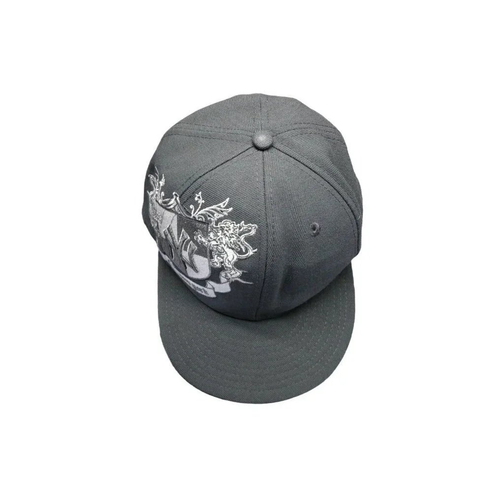 New Era New York Yankees Dark Grey Family‎ Crest Logo Hat 59Fifty Fitted 7 5/8